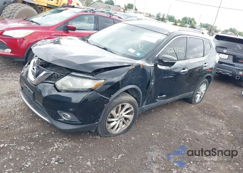 2015 Nissan Rogue Sl из США, поврежденный, VIN 5N1AT2MV2FC778431